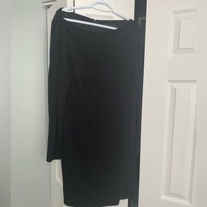 Black fitted dress, 14